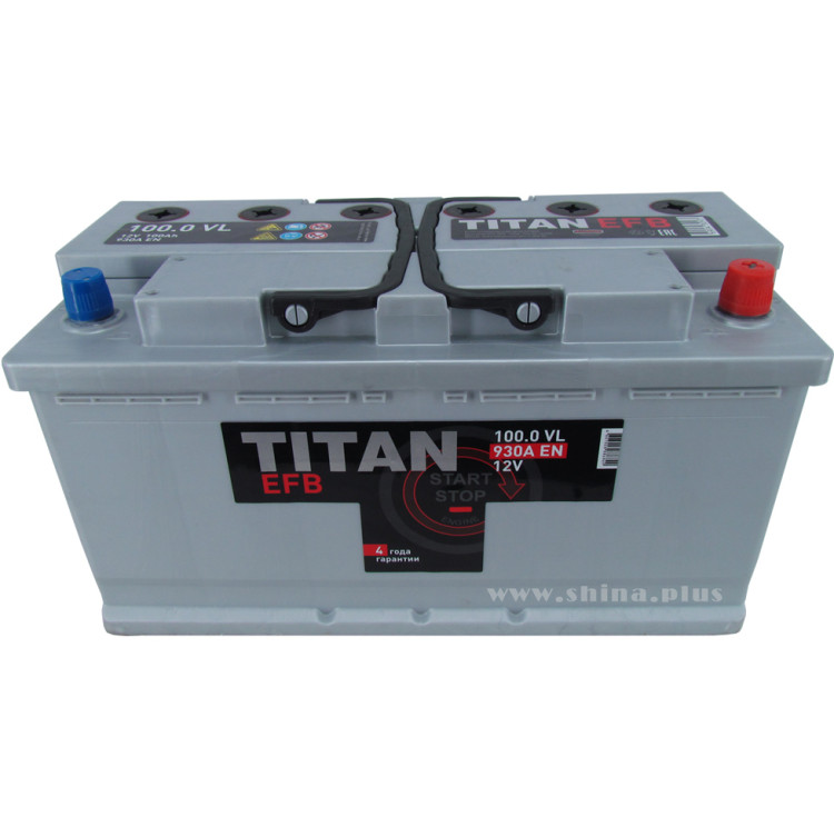 АКБ100Ah Titan EFB (о.п+) 930А 12V №№