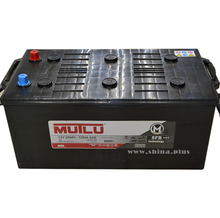 АКБ200Ah Mutlu (1D6.200.120.B) (о.п+) 1200А конус