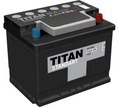 АКБ 60Ah Titan Standart (о.п+) 550А (EN) 12V