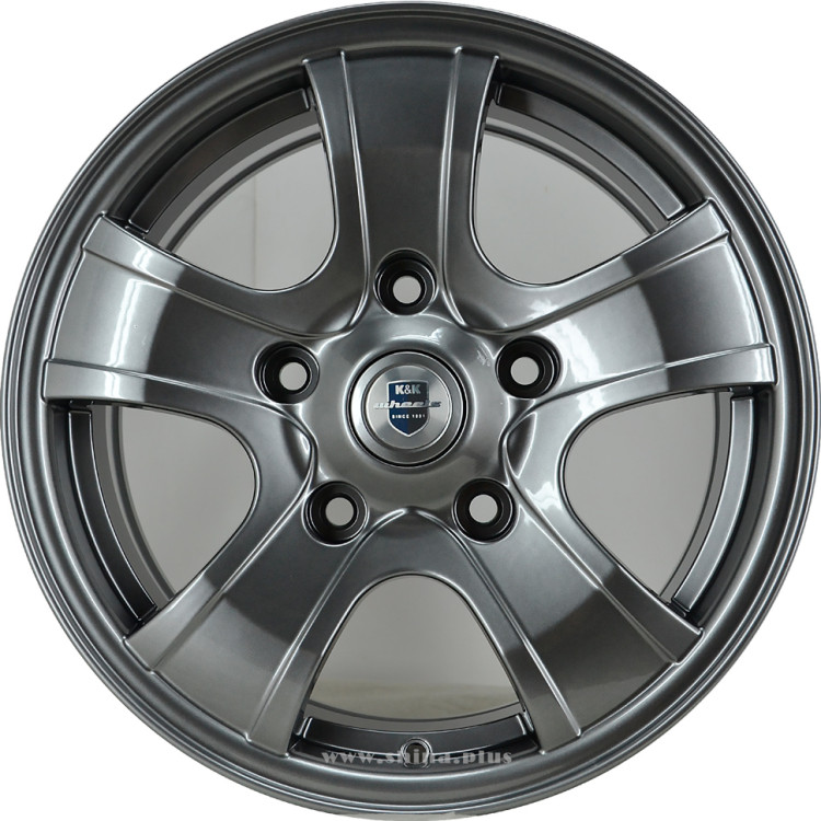 Диск R16 5x139,7 Тигр (КС452) K&K 7,0J ET40 D98,0 дарк платинум