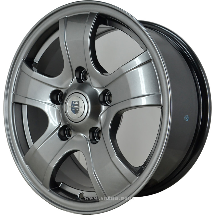 Диск R16 5x139,7 Тигр (КС452) K&K 7,0J ET40 D98,0 дарк платинум