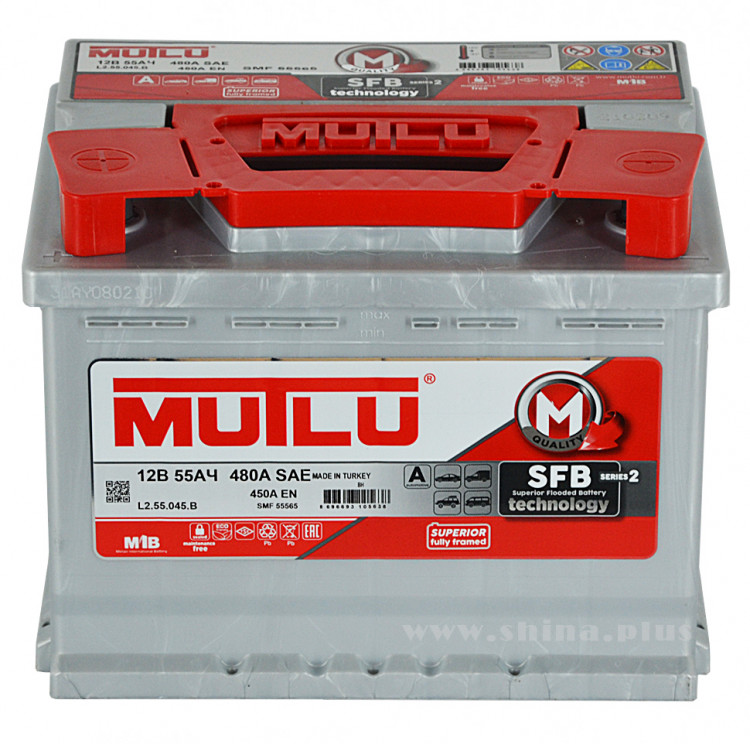 АКБ 55Ah Mutlu (L2.55.045.B) (+п.п) 450A(EN) 12V