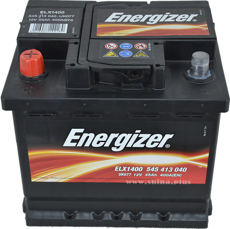 АКБ 45Ah Energizer (545 413 040)  (+п.п) 400(EN) 12V малый корпус