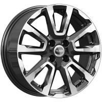 Диск R16 4x100 K&K КС1026 6,5J ET46 D54,1 алмаз черный