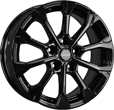 Диск R16 5x114,3 Khomen Wheels KHW1605 6,5J ET45 D67,1 Black (Huyndai/Mazda)