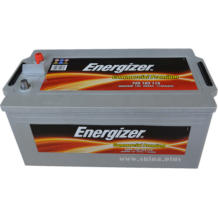АКБ225Ah Energizer Commercial Premium (725 103 115) (о.п+) 1150(EN) 12V